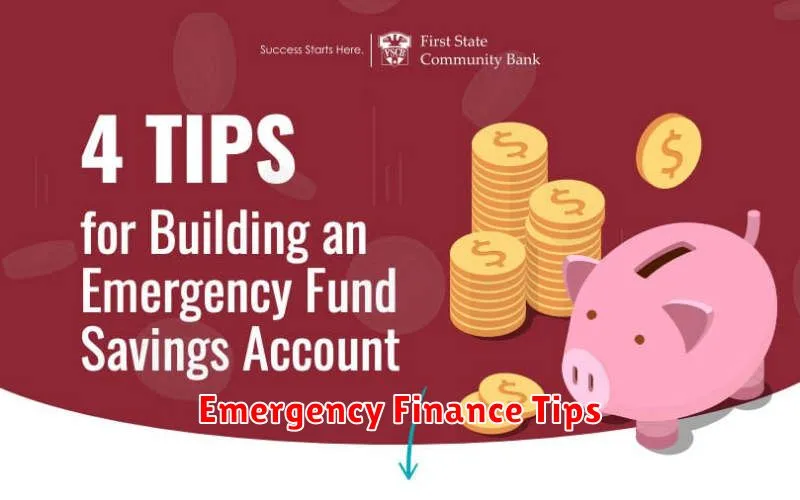 Emergency Finance Tips
