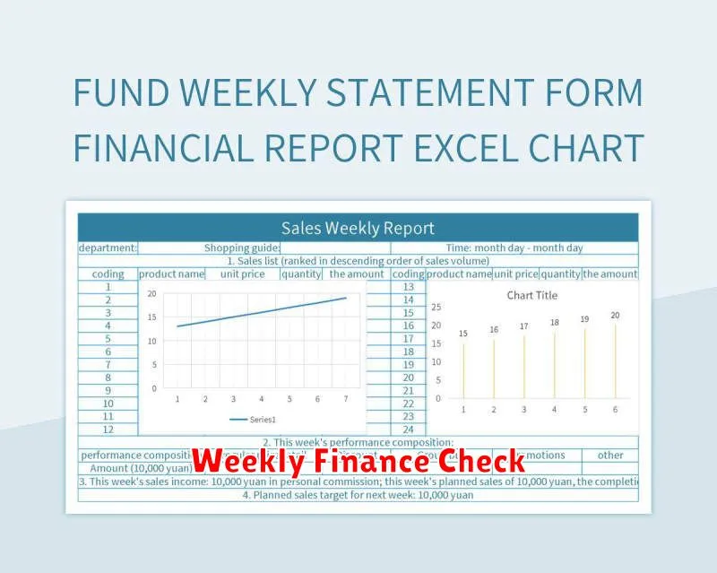 Weekly Finance Check